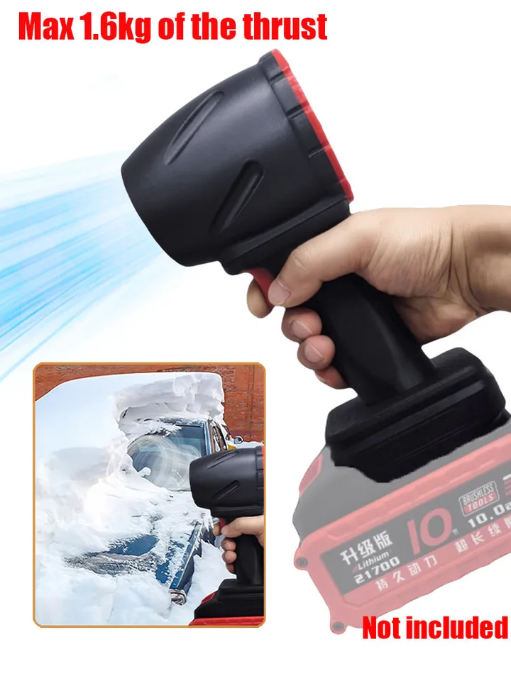 XL Turbo Jet Ventilátor 1600g Ruxáka Ručné vreckové ventilátor nabíjateľné auto s kapacitou 1100W Max pre batérie Dewalt/Makita/Milwaukee 12/24 V