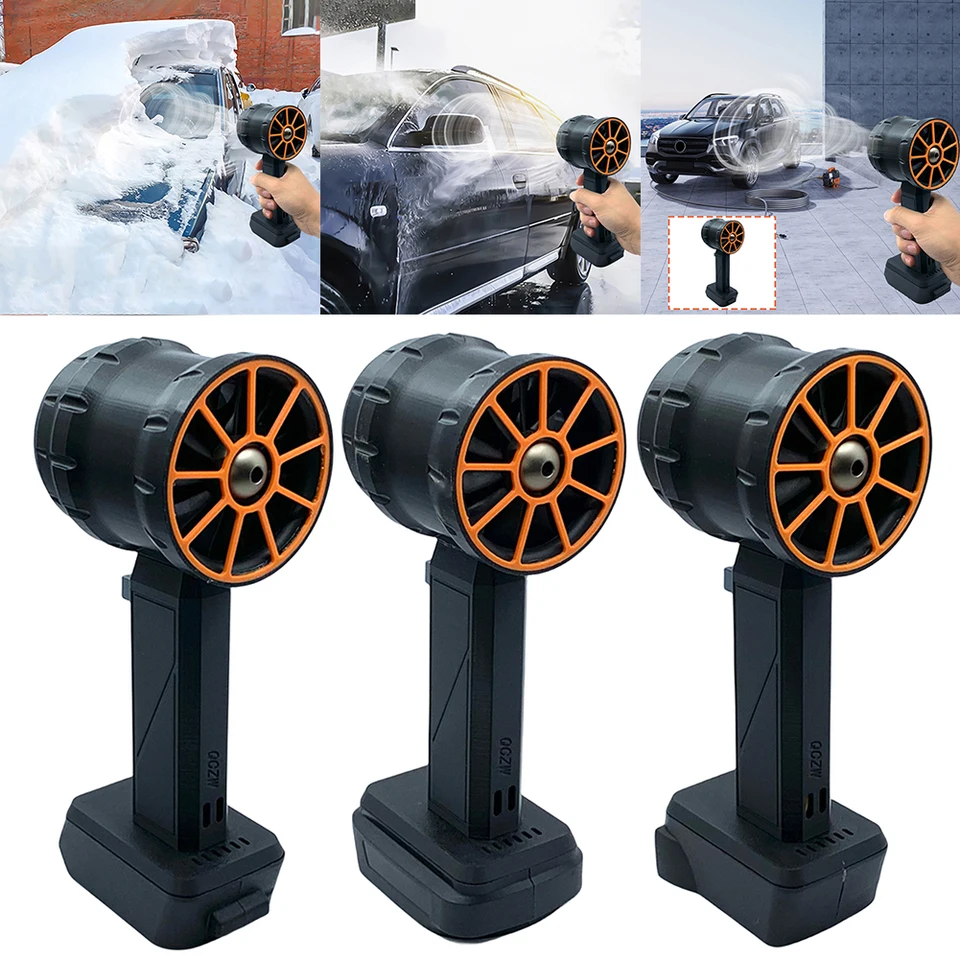 XL Turbo Jet ventilátor 2200G Rovukovaný vreckový ventilátor nabíjateľný prúdový dúchadlo 1100W Max pre batérie Dewalt/Makita/Milwaukee 18/11V batérie