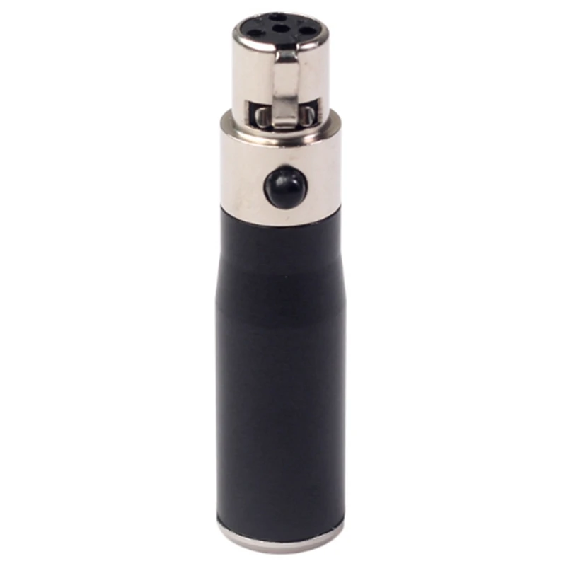 XLR MINI 3 PIN Muž do 4 kolíkového pinu Audio adaptér Konektor Hi-Fi prevodník prevodníka pre mikrofónový reproduktor