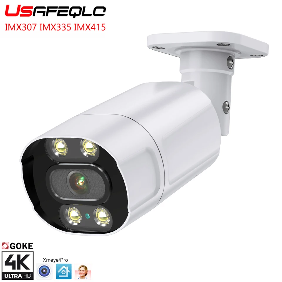 XMEYE Full Color IP Camera F1.6 Objektív Poe IMX senzor 8MP 5MP IMX415 335 SAIDATE CCTV H.265 Vodotesný zvukový videozáznam