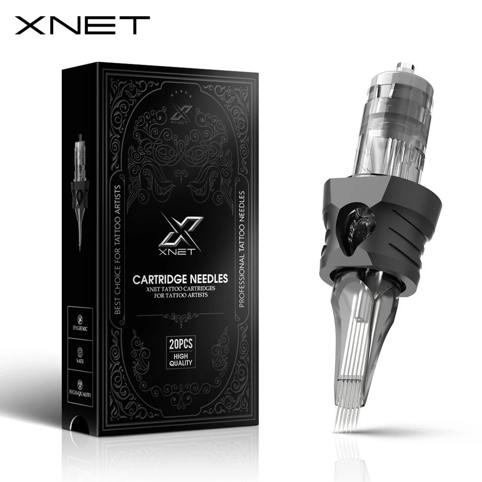 XNET Aurora Cartridge Tattoo ihly RM zakrivené magnum na jedno použitie silikónového sterilizovaného bezpečnostného tetovacie ihly pre tetovacie stroje