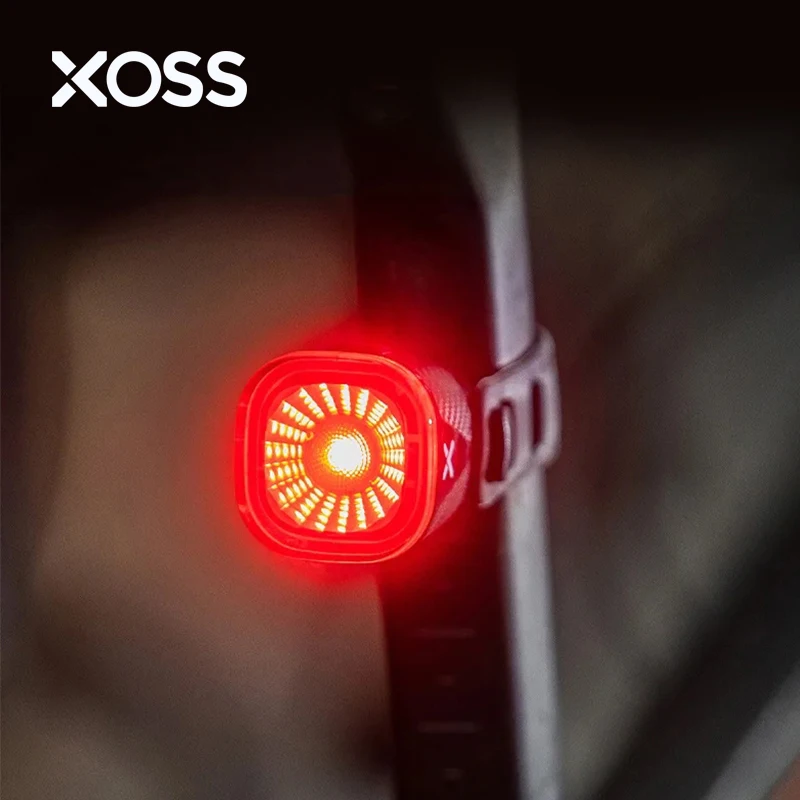 XOSS XR01 Zadné svetlo bicykla SMART Automatické snímanie automatického brzdenia TACH LED LED LED nabíjanie vodotesné cyklistické zadné bicykle príslušenstvo xr 1