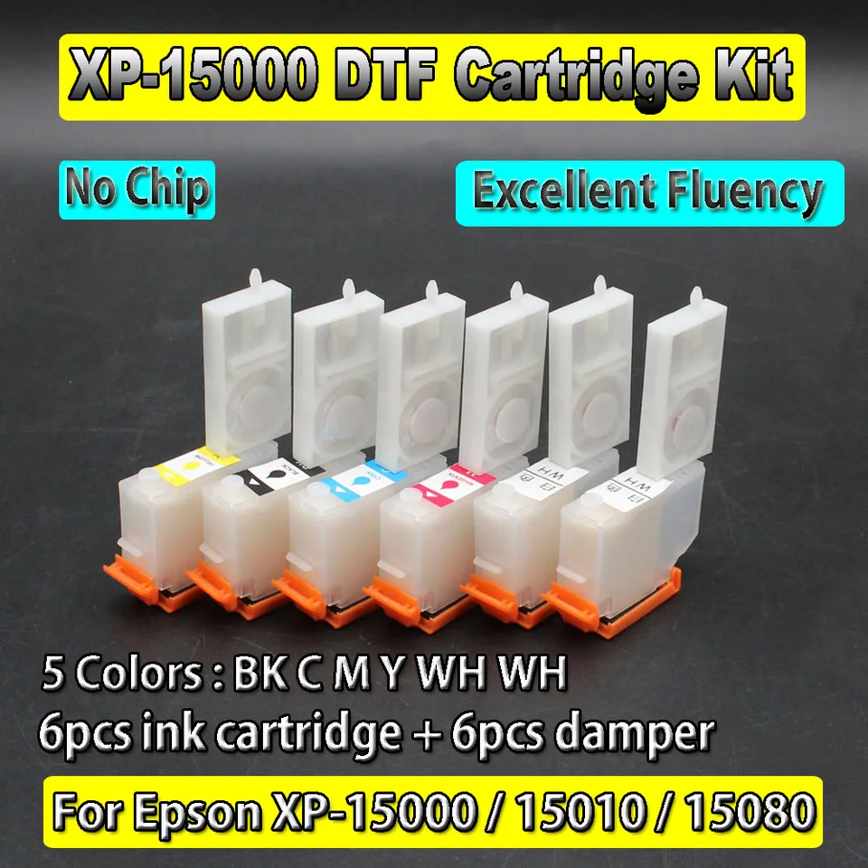 XP 15000 DTF Konverzná súprava pre kazety pre tlmičku DTF pre Epson XP15000 DTF pre 15010 15080 DTF White Ink Ciss Atratest System Systém