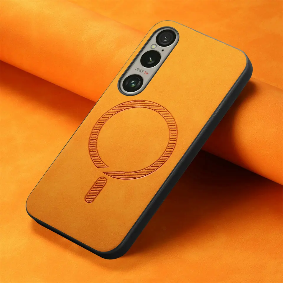 Xperia1 VI 10 V 5V Magsafe Case Loath Magnet Wireless Nabíjaný zadný panel pre Sony Xperia 1 VI Pase Xperia10 VI 1V 5 10VI krytu