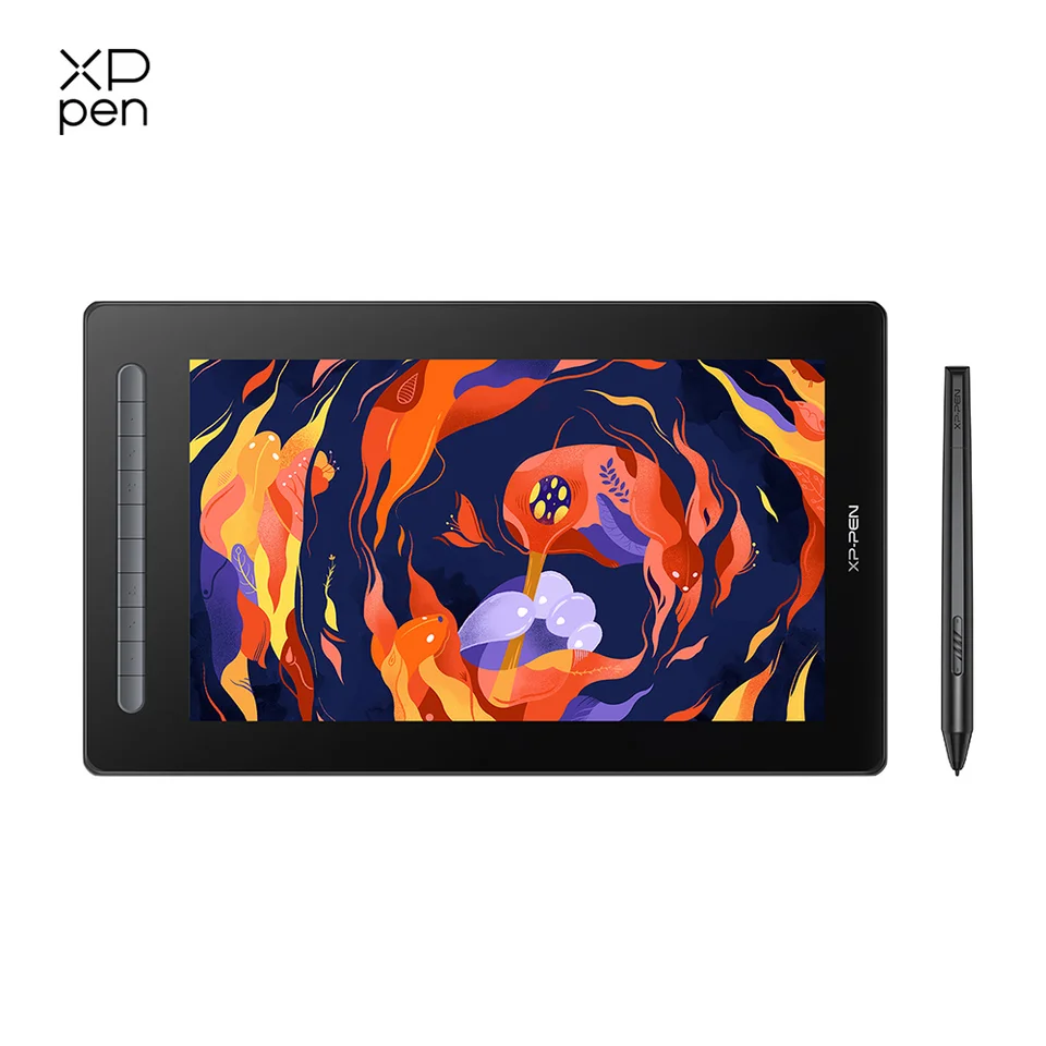 Xppen Artist 16 Grafický tablet monitor kreslenie Pen Displej 127%S RGB X3 Stylus 10 klávesov Tilt podporuje Window Mac Android