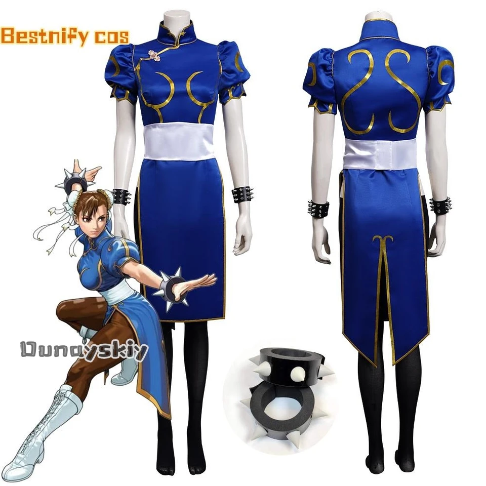 XS-3XL Chun Li Cosplay kostým anime game cosplay kostýmy oblečenie oblečenie žien famle dámske dámske halloweenské párty