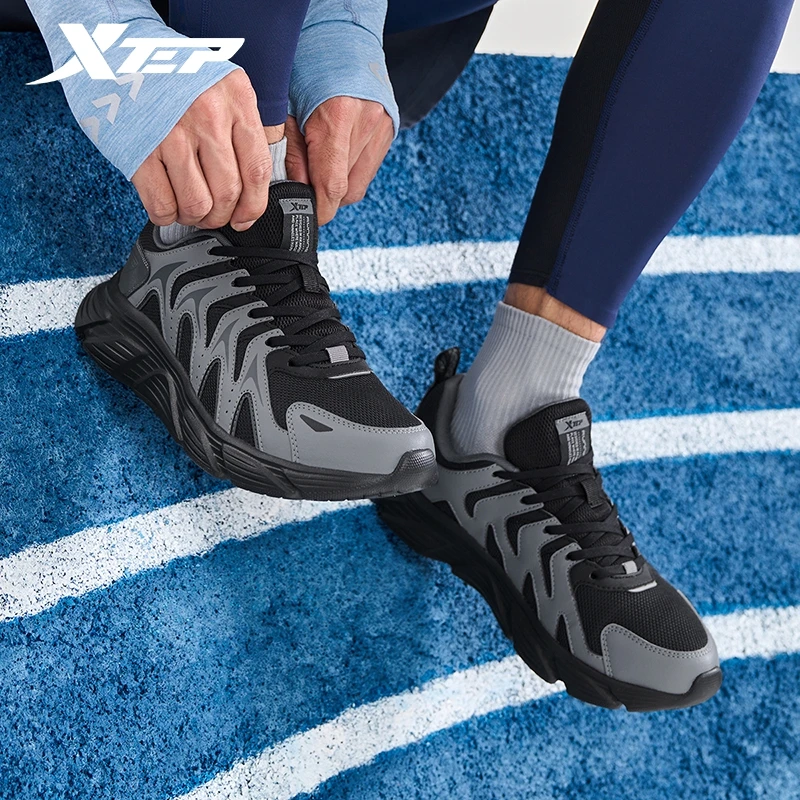 XTEP Running topánky pre mužov 2023 Zimný nárazový tlmivý šok Športové športové topánky Show Absorp na voľnočasové tenisky 977419110045
