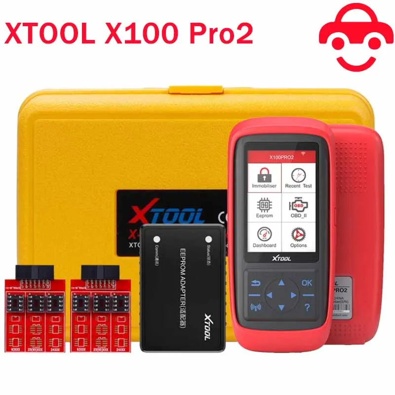 XTOOL X100 PRO2 OBD2 Automotive Scanner Key Programátor s EEPROM Adapter Code Reader CAR Diagnostické nástroje životnosť bezplatná aktualizácia