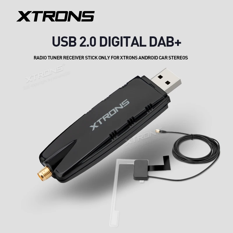 Xtrons USBDAB02 USB 2.0 Digital DAB+ Radio Tuner Regeser Stick iba pre Xtrons Android Car Stereos