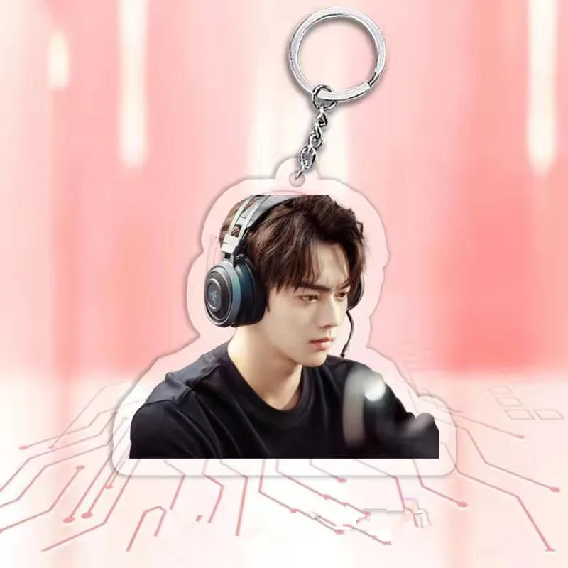 Xu kai roztomilý kľúčový kľúče, ktorý padá do vášho úsmevu Lu Sicheng Tong Yao Cosplay Key Key Rings Bag Detodant Decoration Doplnky šperkov