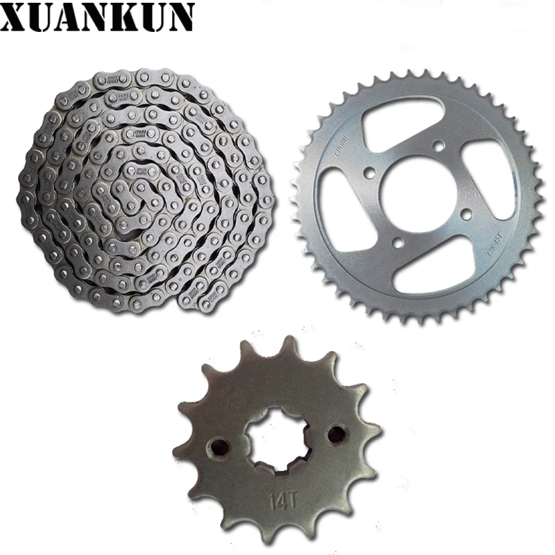 Xuankun Motocykel dielky 150nk sets reťazový hnacím kolesom Zostava Zostava diskovej reťazca pre CFMoto pre CFMoto