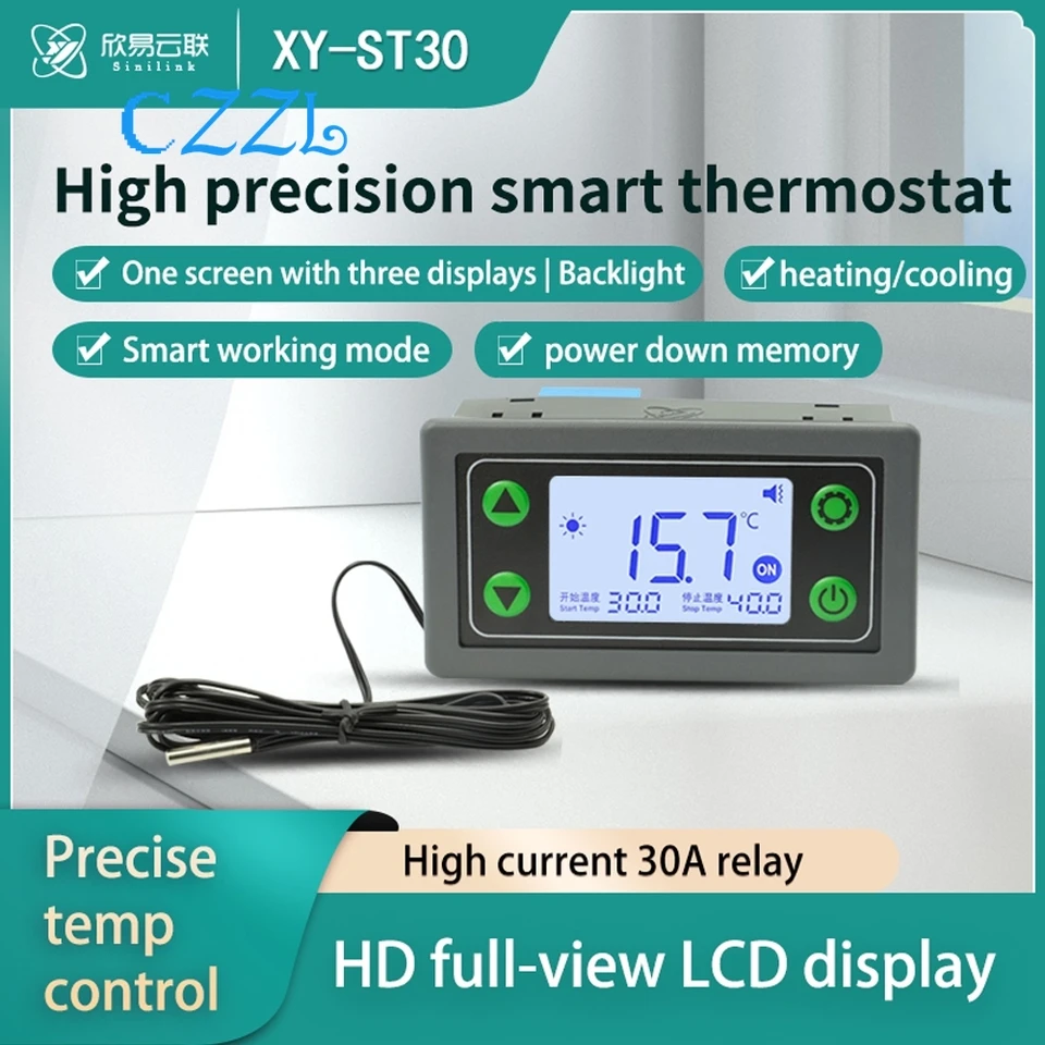 XY-ST30 30A WIFI DISTATE TERMOSTAT Teplota Modul