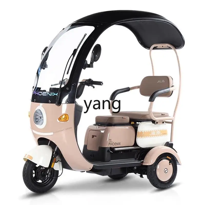Xyy Electric Tricycle Household Small s prístreškom pre starší skúter, aby vyzdvihol a odložil deti