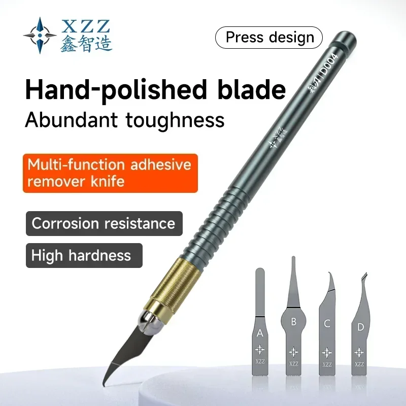 Xzz D004 Multifunkčné odstraňovanie lepidla Knife Ručne leštená elastická čepeľ čierne lepidlo hlavná doska IC ic
