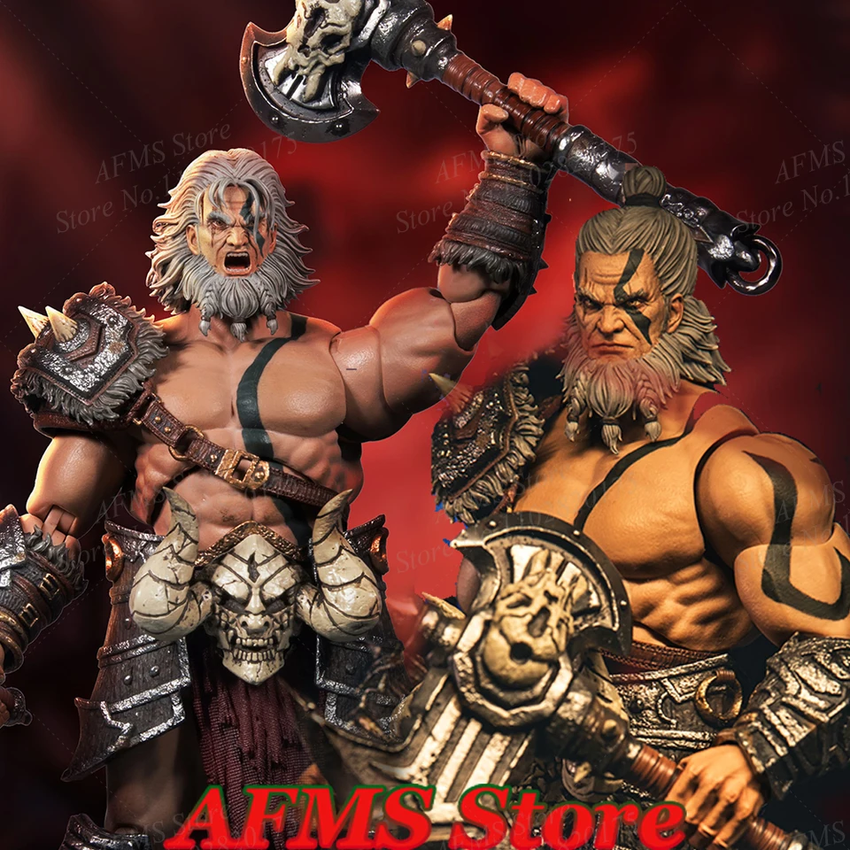 Y.Fat D20 1/12 Zberateľná postava Zberateľná postava Barbar Berserker Berserker 18 cm Men Men Soldier Action Figure Model