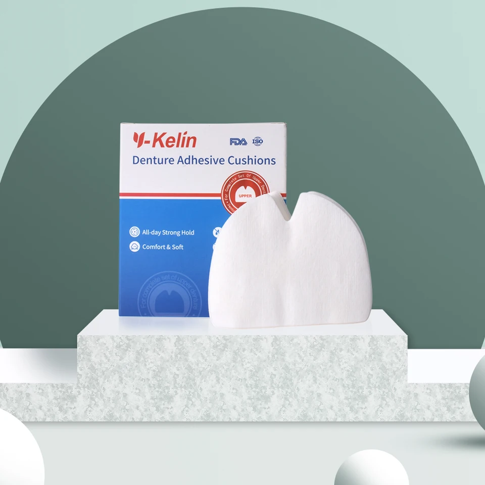 Y-Kelin Denture Adhesive Cushion 30 vankúšiky /balenie Prírodné vankúše silné držať pohodlie