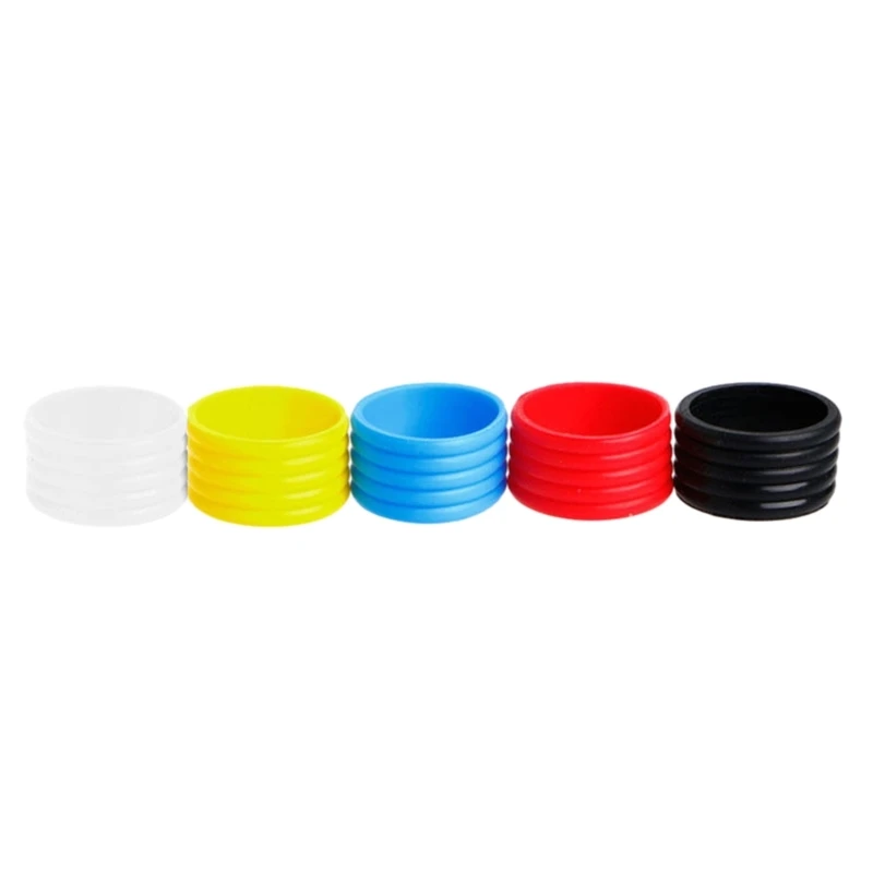 Y1UB Silikónové raketové pruhy Non Slip Racket Rings Absorbentné overgrips na mieste