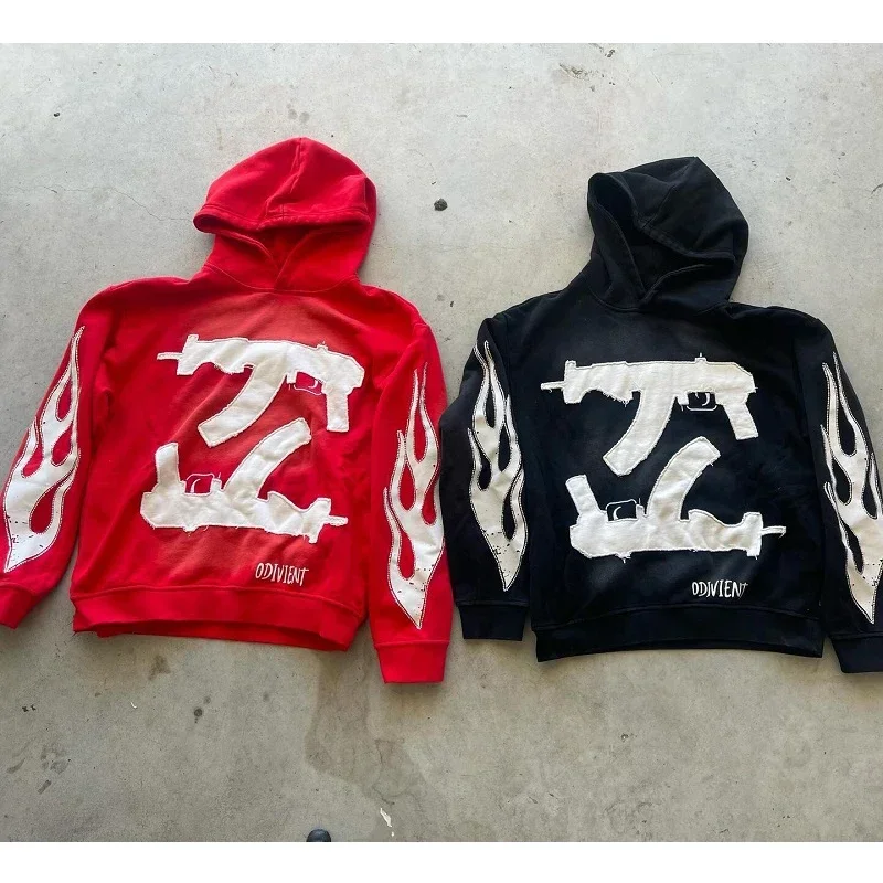 Y2k harajuku nadmerne nadmerne pulloverová mikina High Street Personalizovaný list tlače muži písmeno Tlač top gothic punk mikina žien