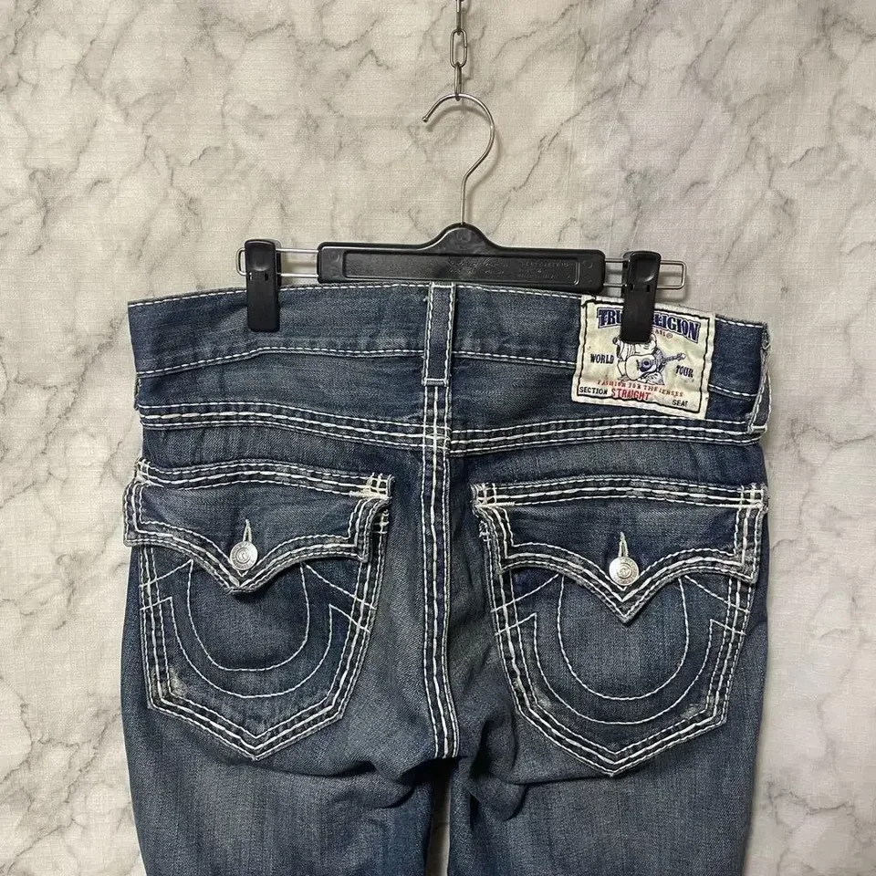 Y2k nový Buddha High Was Super T Bootcut Flared Jeans Street Denim Pánske nohavice Harajuku vysoký pás Rovná noha široké džínsy