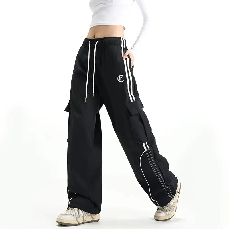 Y2K vintage nákladné nohavice Ženy Harajuku Baggy Streetwear Nadmerná nadmerná výskumy padáka