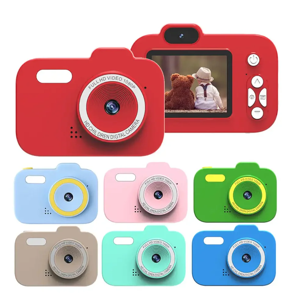 Y8 Mini Children Digital Camera 2 -palcový nabíjateľný roztomilý digitálny fotoaparát Vintage fotoaparát Vzdelávacie hračky Outdoor Photography
