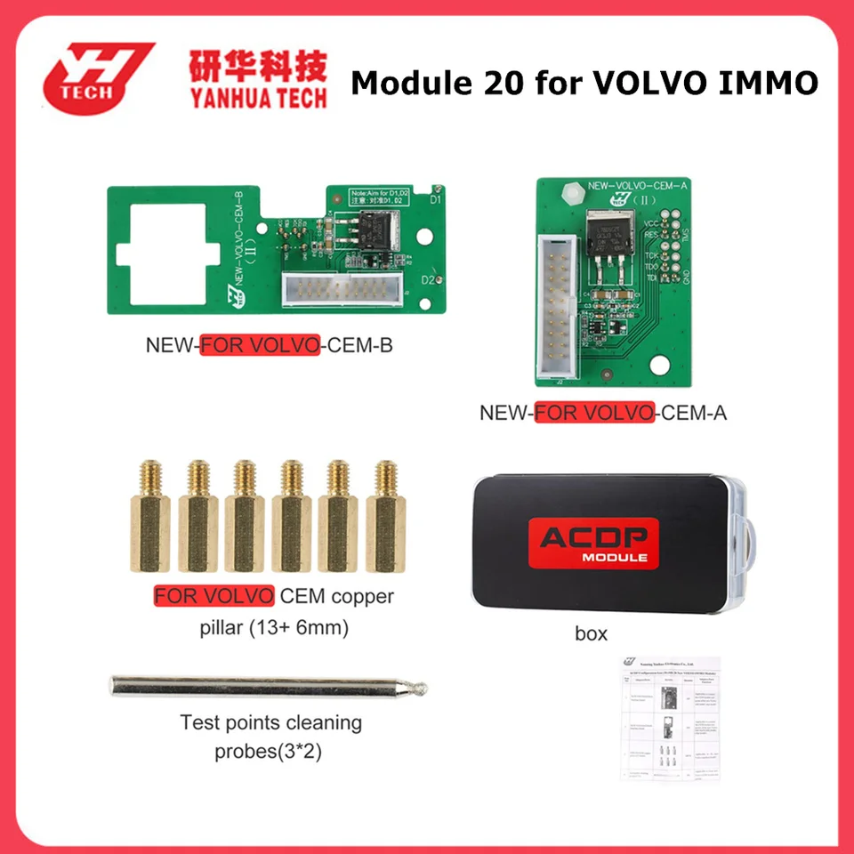 Yanhua Mini ACDP Modul 20 pre Volvo Immo pre programovanie Key CEM s licenciou A302