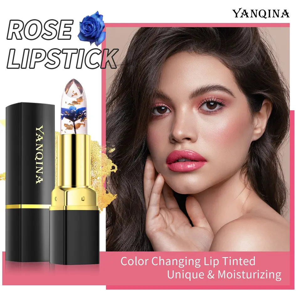 Yanqina yanqina kvetinová rúžová teplota Postupná zmena Hydratačná priehľadná farebná make -up Balm