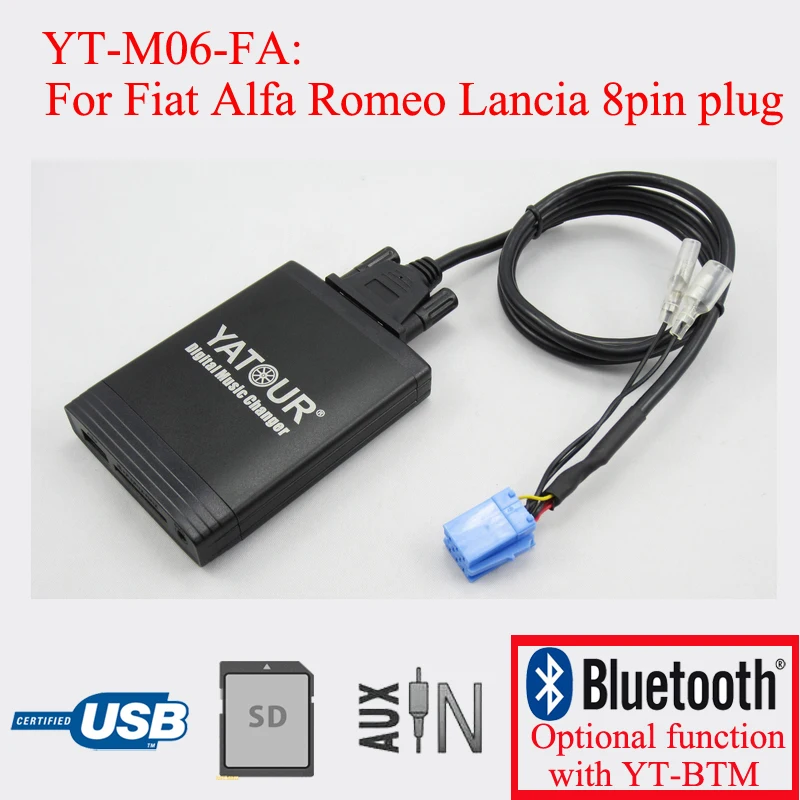 Yaour Digital Music Changer Car Stereo MP3 Kit pre Fiat Alfa Romeo Lancia