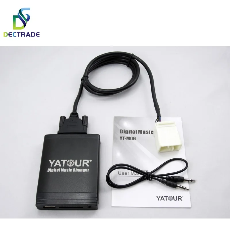 Yaour Digital Music Changer USB SD AUX MP3 rozhranie Car Stereo Radio pre Honda Goldwing GL1800 2001-2010 Bluetooth voliteľný