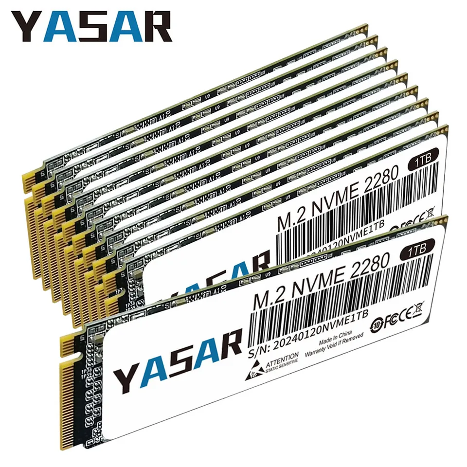 YASAR 10PCS SSD M.2 NVME 2280 Pevný disk Disk 2TB 512 GB 256 GB 128 GB M.2 NVME SSD pre pracovnú plochu prenosného počítača