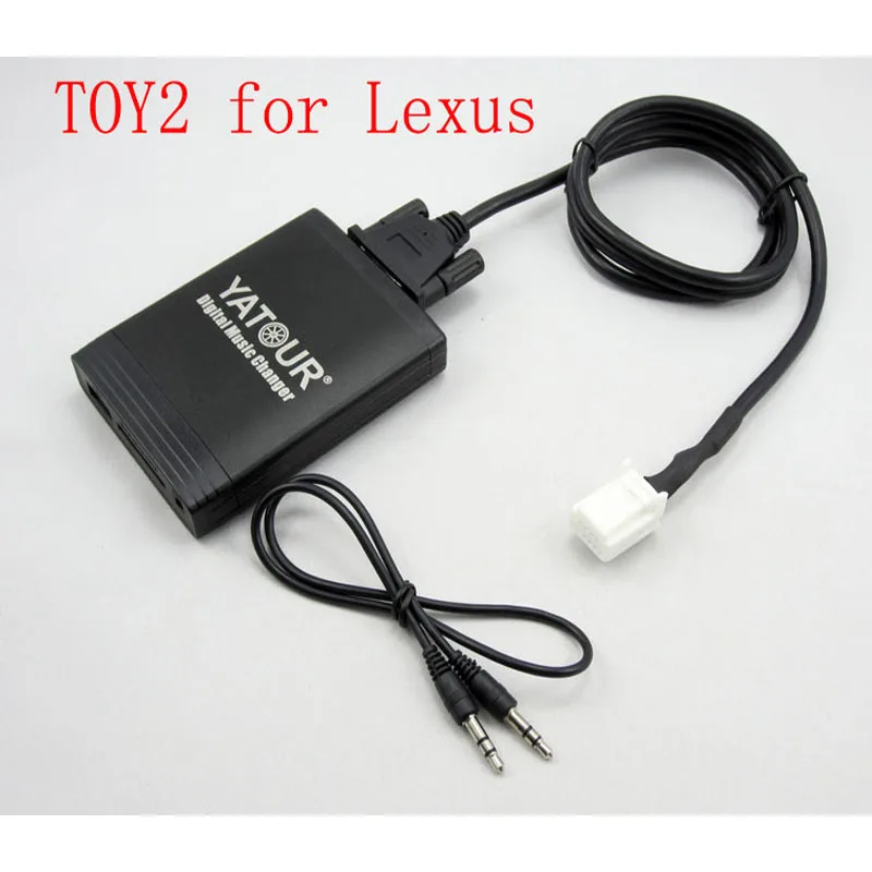 Yatour Digital Music Changer pre Lexus ES300 IS200 LS430 LX470 SC430 RX300 RX400H 04-11 Automobilový stereo USB SD MP3 adaptér Bluetooth
