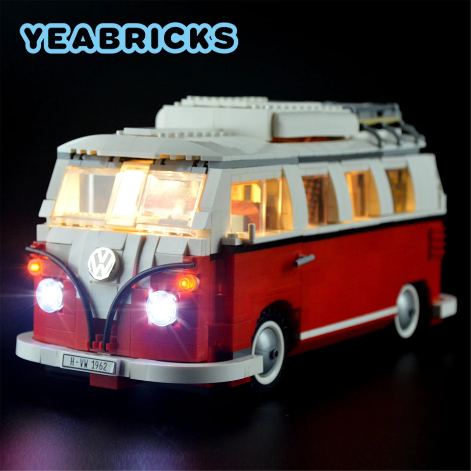 Yeabricks LED Light Kit pre 10220 T1 Camper Van Building Blocks Set (nezahrnutá model) Hračky pre deti