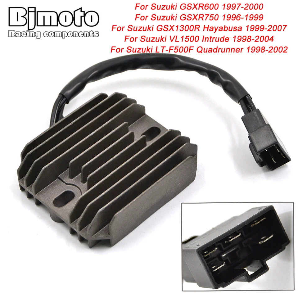 YHC SH640EB Motocyklové kovové napätie regulátora usmerňovača pre Suzuki GSXR600 GSXR750 GSXR1000 GSX1300R HAYABUSA VL1500 VLOŽKA