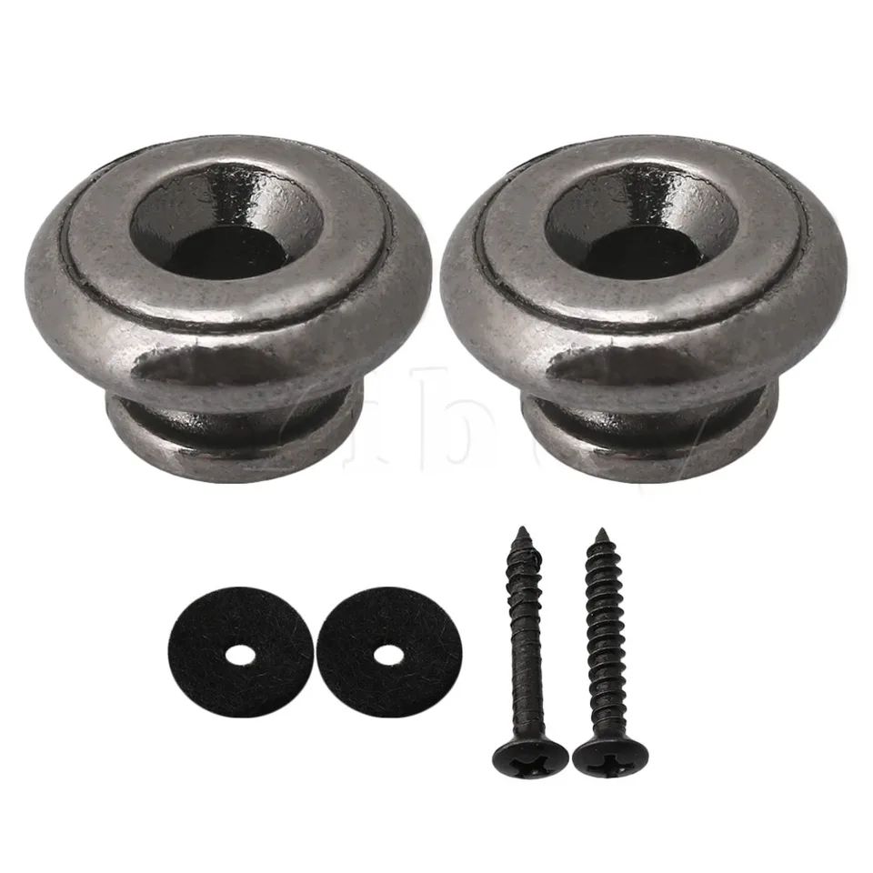 Yibuy 2ks huby hlavy gitarové gitary gombíky Nickel Black