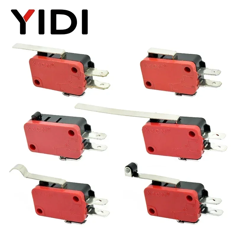 YIDI 16A 250VAC SPDT MAMENTÁRNY PRAVIDLA LIMIT MICRO MICRO SWINT 1NO1NC 3PIN VALIVE V-15 V-151 V-152 V-153 V-154 V-155 Microswitch