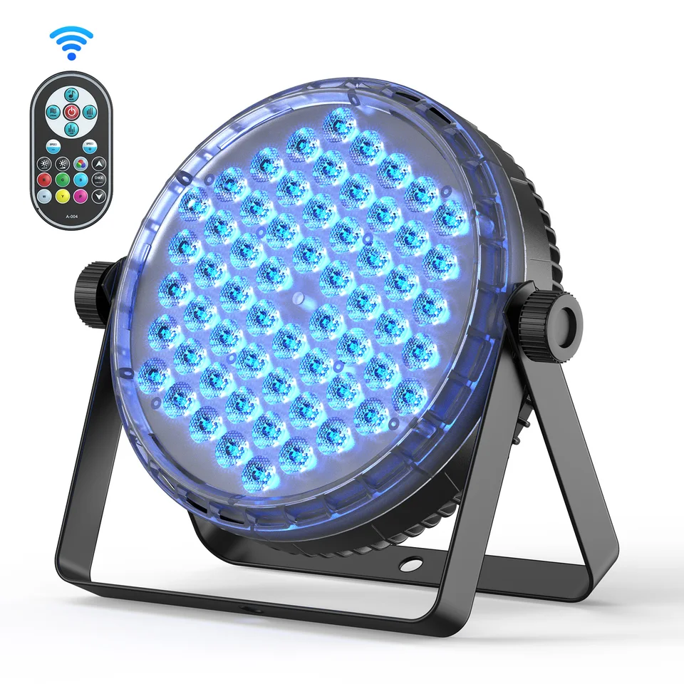 Yiflamefly LED PAR Lights 60x0.5W RGBW 4in1 STAVE LIVETY DMX512 DJ Lights SLOBE LIGHT pre disco klubové bary Svadobná večera