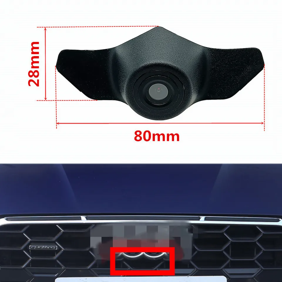 Yifoum HD Car Front View Parking Night Vision Kladne logo Fotoaparát pre Audi A5 Cabriolet Coupe Sportback 40 45 TFSI 2021 2022