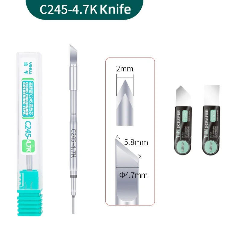 Yihua 3,2 mm 3,8 mm 5,8 mm C245 Spájka železa C245 2,5K 3,2K 4.7K Kompatibilita s Yihua T245