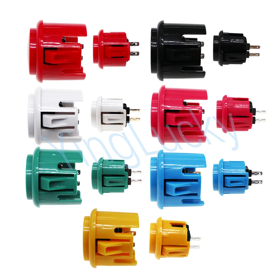 Yinglucky Arcade Button Sanwa Small Micro Switch pre DIY arkádový ovládač Jamma Mame Sanwa 30 mm gombíky