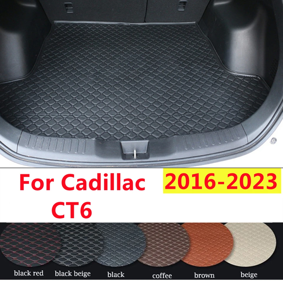 YJ Automatické príslušenstvo Car Trunk Mat na mieru vhodné pre Cadilla CT6 2023-2016 Vodotesný kryt zadnej vložky Koberec celé počasie