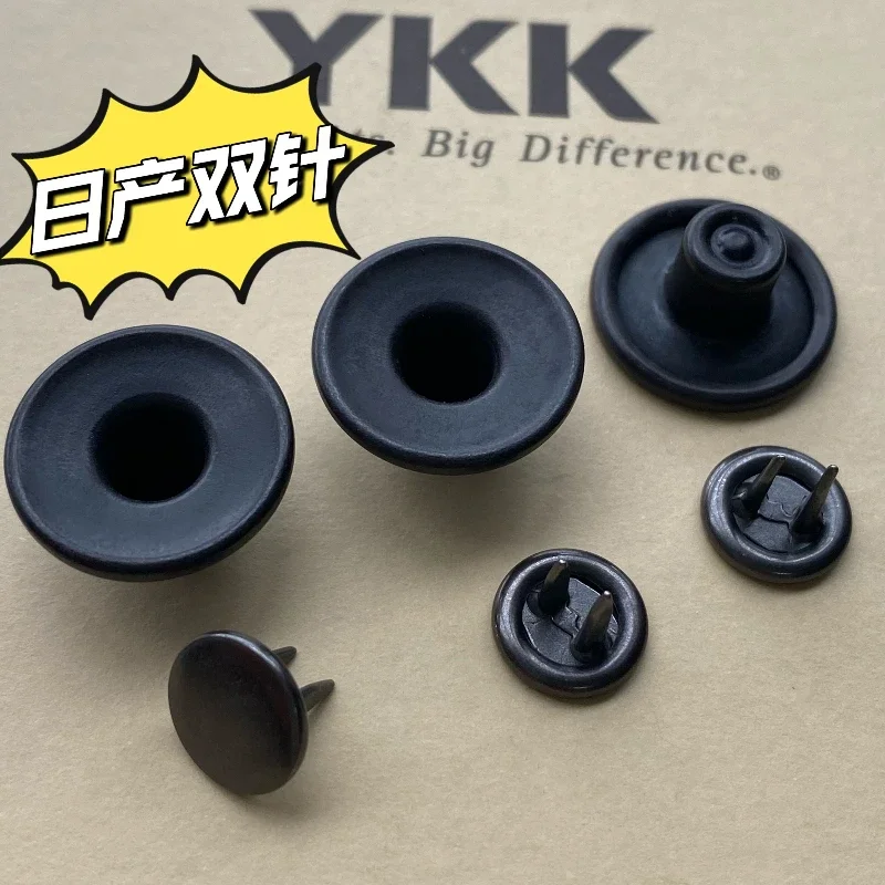 YKK Double Needle rybie kosťová pracka dovážaná z Japonska, matná čierna retro high-end tmavá džínsová džíns
