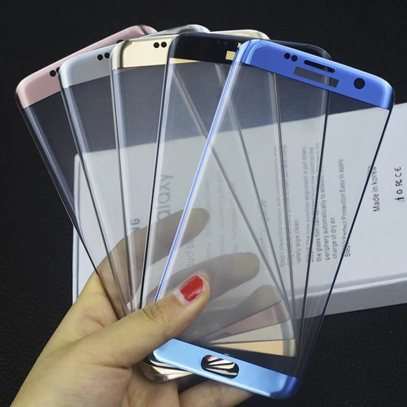 YKSpace Original 5Colors 9H 3D zakrivená úplná krytina Temperovaná sklenená obrazovka pre chránič Samsung Galaxy S7 Edge S8 Plus poznámka 8