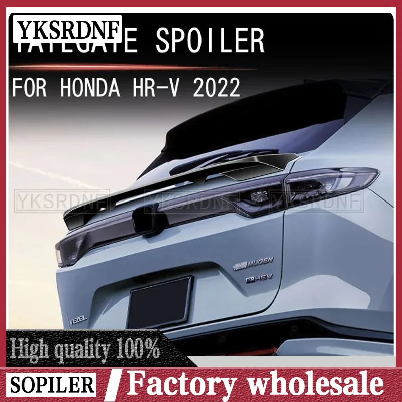YKSRDNF Zadné stredné krídlo pre Honda Vezel HRV HR-V XRV XR-V 2021 2022 Vysoko kvalitné plastové krídlo zadnej strechy zadnej strechy ABS ABS