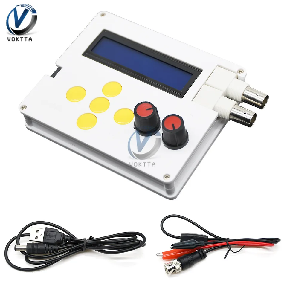 YM-100 DDS Funkčný generátor signálu DC4 -10V Nastaviteľná elektrická vlna 1602LCD Dispaly Screen 1Hz-500 kHz s káblom USB kábla USB BNC