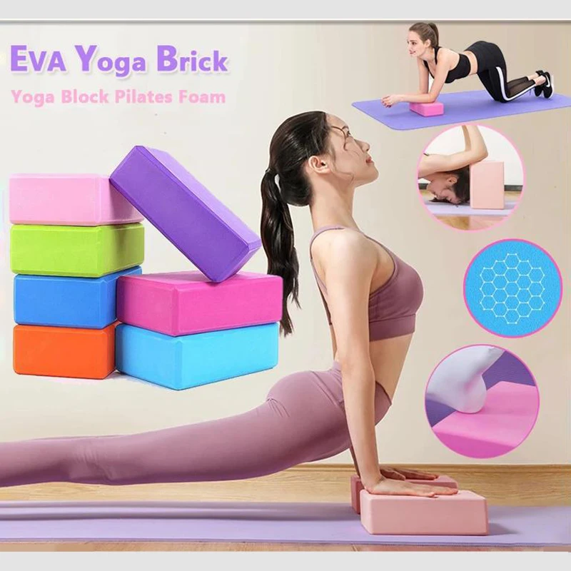 Yoga Building Blocks kocky pilates tehly posilňovacie rohože športové jogy Dodávky Cvičenie Domov Cvičenie vybavenie Fitness Eva