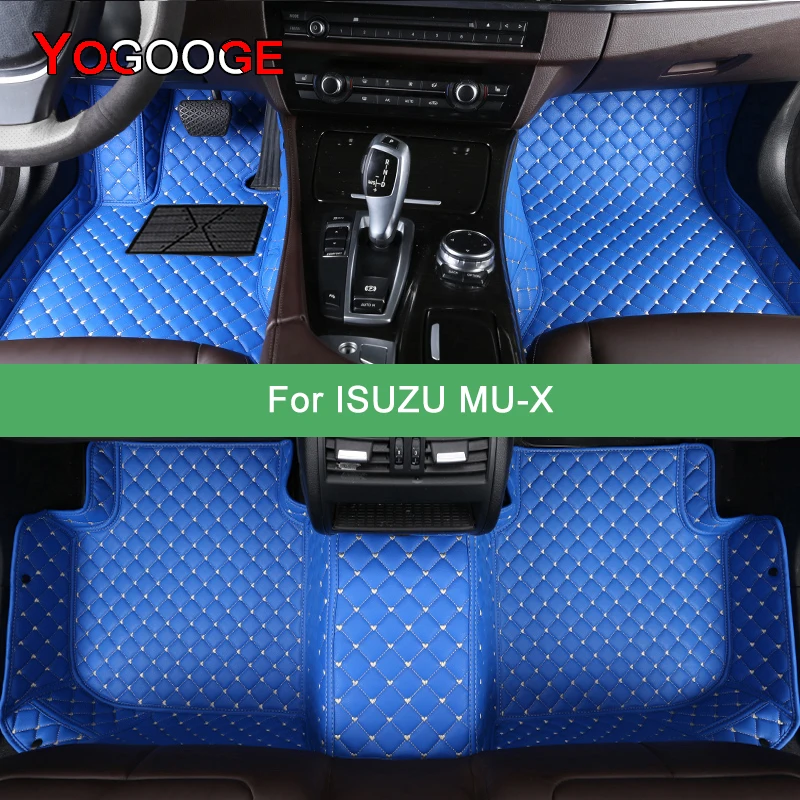 Yogooge Custom Car podlahové rohože pre Isuzu D-Max 2012-2022 DMAX Automatické koberce nohy