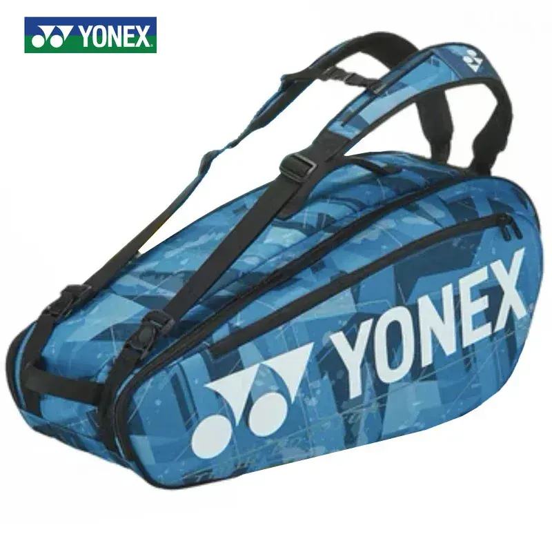 YONEX Badminton Bag Vysoko kvalitná veľká kapacita PU tenisový raketový batoh pre maximálne 12ks raketové súťaže