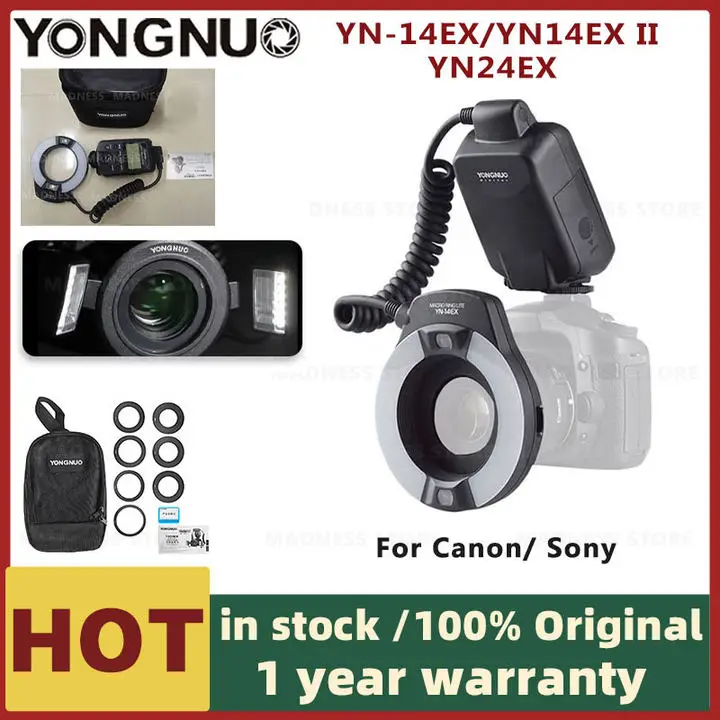 Yongnuo yn-14Ex yn14ex II yn24ex flash ttl makro ring lite flash Speedlite Light pre kánon 5d známka II 5D Mark III 6d 7d 60D
