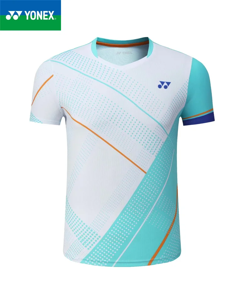 Yonxe 2024 Summer Summer Schary Rýchly sušenie priedušného stolného tenisu badminton s krátkym rukávom Top Pánske a dámske športové športové súpravy