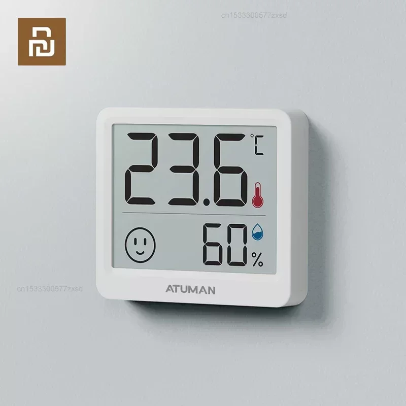 Youpin Duka Atuman 2,5 palca Veľký LCD elektronický digitálny merač vlhkosti teploty vnútorný teplomer Hygrometer Senzor počasia počasia.